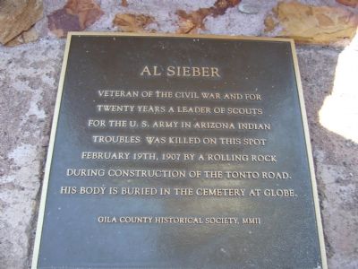 Al Sieber Marker image. Click for full size.