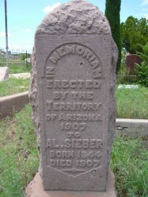 Al Sieber Grave Site. Click for full size. Al Sieber Grave Site image. Click for full size.