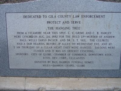 The Hanging Tree Marker. Click for full size. The Hanging Tree Marker image. Click for full size.