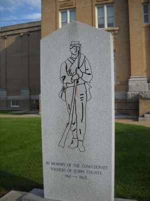 Confederate Soldiers of Surry County Marker. Click for full size. Confederate Soldiers of Surry County Marker image. Click for full size.