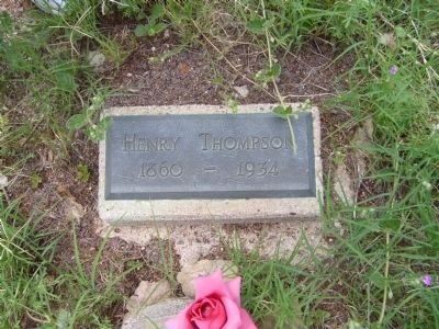 Sheriff Thompson's Grave Site image. Click for full size.