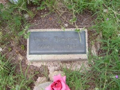 Sheriff Thompson's Grave Site. Click for full size. Sheriff Thompson's Grave Site image. Click for full size.