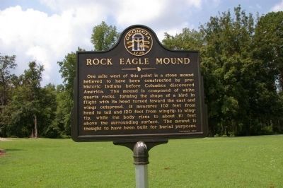 Rock Eagle Mound Marker image. Click for full size.