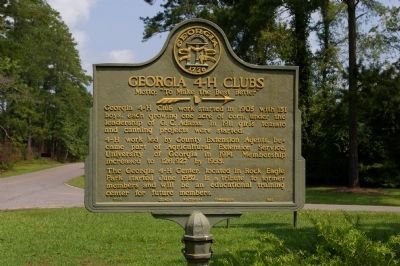 Georgia 4-H Clubs Marker image. Click for full size.