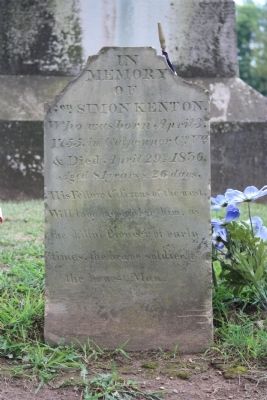 Gravestone of Simon Kenton image. Click for full size.