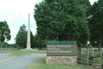 George Washington Birthplace National Monument. Click for full size. George Washington Birthplace National Monument image. Click for full size.