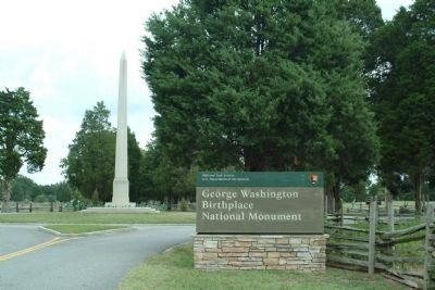 George Washington Birthplace National Monument. Click for full size. George Washington Birthplace National Monument image. Click for full size.