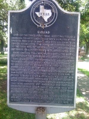 Goliad Marker image. Click for full size.