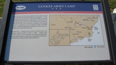 Yankee Army Camp Marker image. Click for full size.