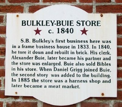 Bulkley-Buie Store Marker image. Click for full size.