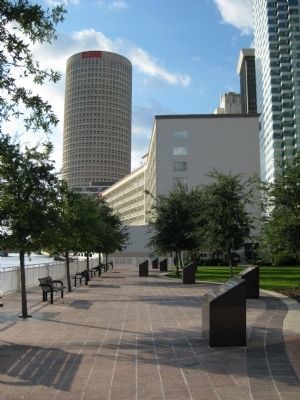Tampa Bay and MacDill Marker at MacDill Park on the Riverwalk image. Click for full size.