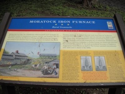 Moratock Iron Furnace Marker image. Click for full size.