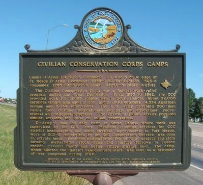 Civilian Conservation Corps Camps Marker. Click for full size. Civilian Conservation Corps Camps Marker image. Click for full size.