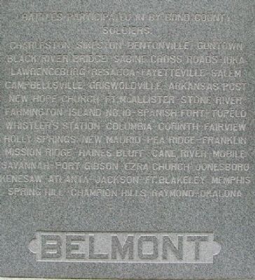 Bond County Civil War Monument North Face image. Click for full size.