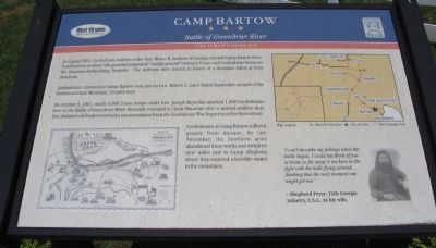 Camp Bartow Marker image. Click for full size.