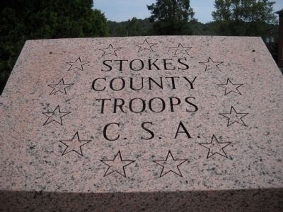 Stokes County Troops C.S.A Marker image. Click for full size.