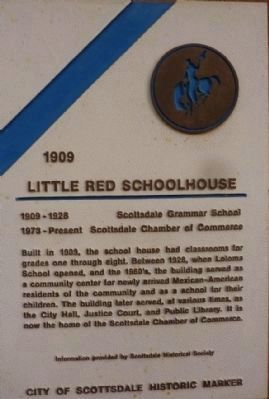 Little Red School House Marker. Click for full size. Little Red School House Marker image. Click for full size.