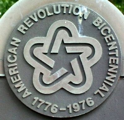 Bicentennial Emblem on History of Greenville-Bond County Marker image. Click for full size.