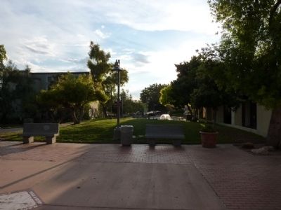 Looking East Down the Old Town Mall from the Scottsdale Grammar School image. Click for full size.