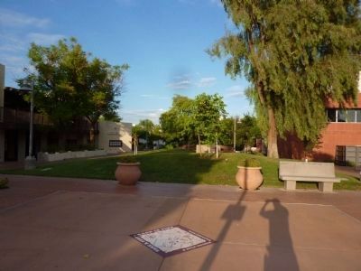 Looking East, on Scotttsdale Mall from the Scottsdale Grammar School image. Click for full size.