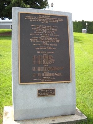 Men of Greensboro and Guilford County Marker image. Click for full size.