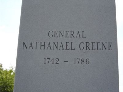 General Nathanael Greene Marker. Click for full size. General Nathanael Greene Marker image. Click for full size.