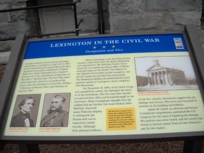 Lexington in the Civil War Marker. Click for full size. Lexington in the Civil War Marker image. Click for full size.