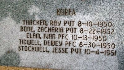 Bond County Veterans Memorial - Korea image. Click for full size.