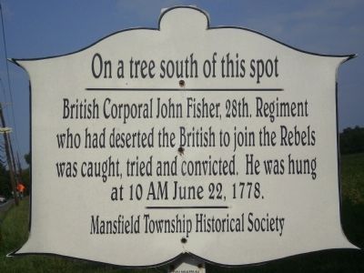 On a tree south of this spot Marker image. Click for full size.