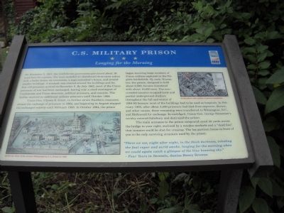 C.S. Military Prison Marker image. Click for full size.