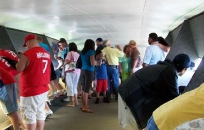 Inside the Gateway Arch Viewing Area image. Click for full size.