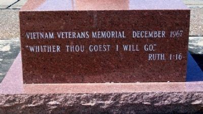 Wentzville Vietnam Veterans Memorial image. Click for full size.