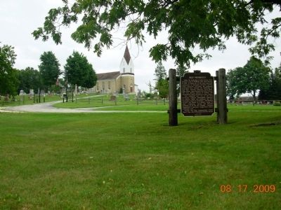 Old Muskego Marker. Click for full size. Old Muskego Marker image. Click for full size.