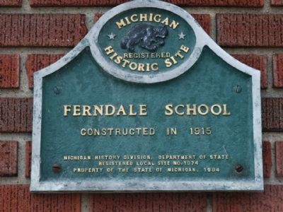 Ferndale School Marker image. Click for full size.