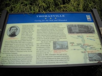 Thomasville Marker. Click for full size. Thomasville Marker image. Click for full size.