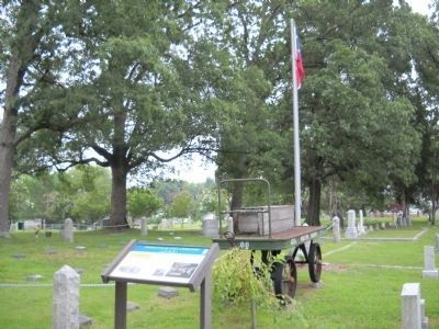 Marker in the Thomasville City Cemetery image. Click for full size.