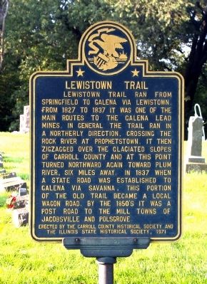 Lewistown Trail Marker image. Click for full size.