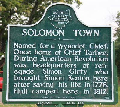 Solomon Town Marker image. Click for full size.