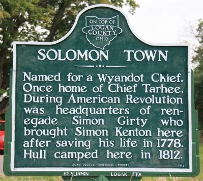 Solomon Town Marker. Click for full size. Solomon Town Marker image. Click for full size.