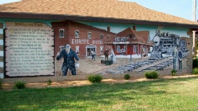 Immigrant Park Marker and Mural. Click for full size. Immigrant Park Marker and Mural image. Click for full size.