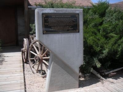 The Sante Fe Saloon Marker. Click for full size. The Sante Fe Saloon Marker image. Click for full size.