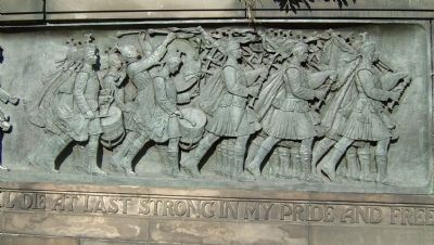 Scottish-American War Memorial frieze image. Click for full size.