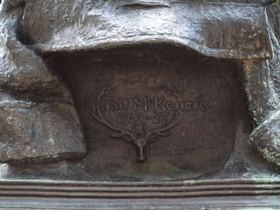 Scottish-American War Memorial sculptor mark image. Click for full size.