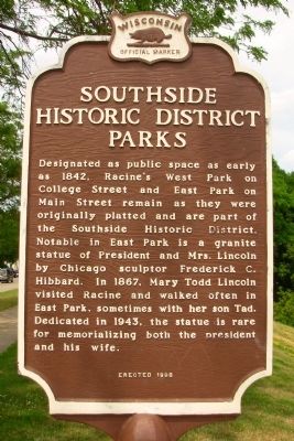 Southside Historic District Parks Marker. Click for full size. Southside Historic District Parks Marker image. Click for full size.