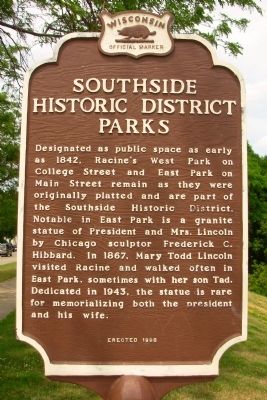 Southside Historic District Parks Marker image. Click for full size.