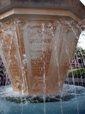 'City of Lafayette Founder' - - General Lafayette - Fountain Marker image. Click for full size.