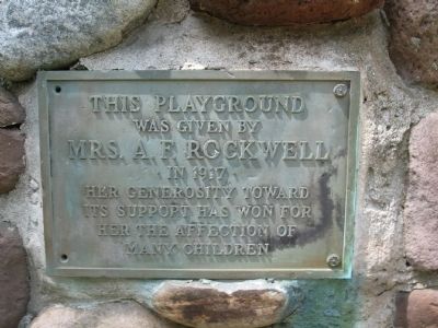 Marker at the Playground Entrance image. Click for full size.