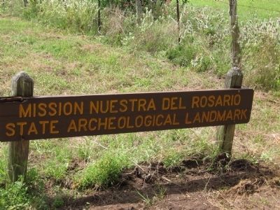 Site of Mission Nuestra Señora del Rosario image. Click for full size.