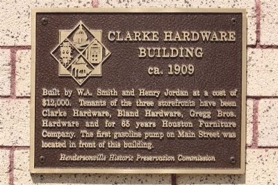 Clarke Hardware Building Marker image. Click for full size.