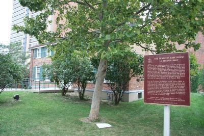 The Francois Baby House Marker image. Click for full size.
